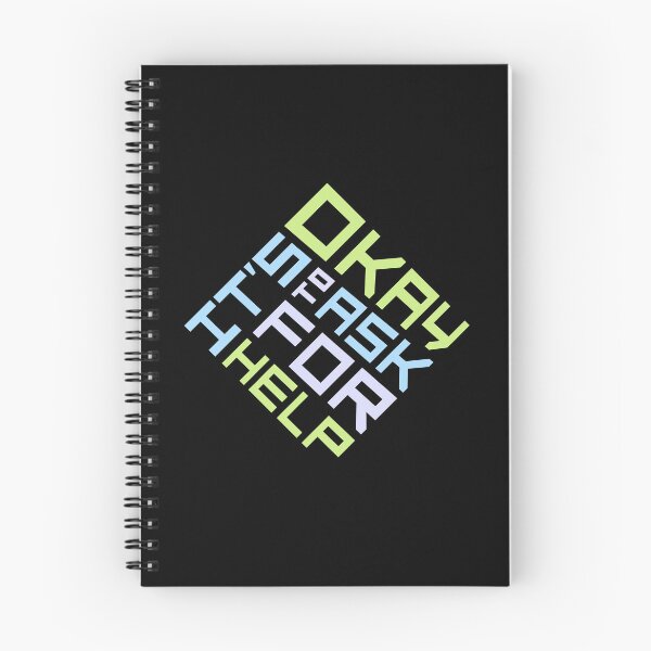 Item preview, It's Okay To Ask For Help Mental Health Quote Logo designed and sold by shirt-o-mat.