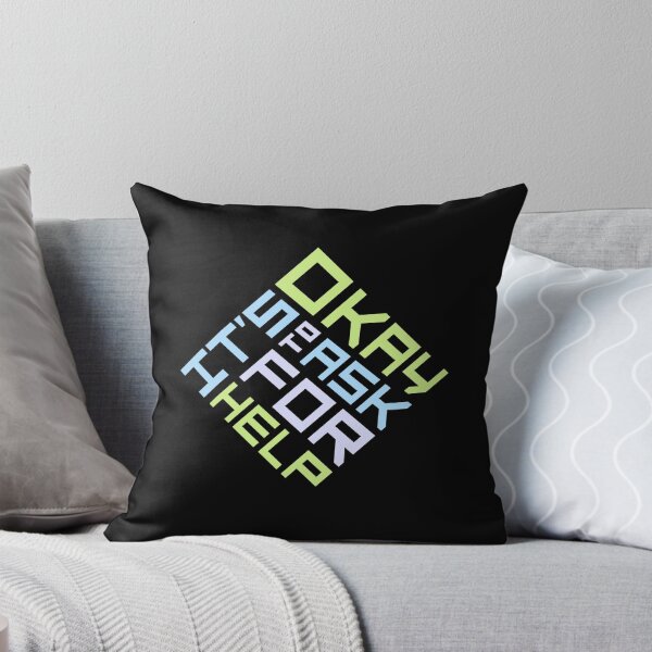 Item preview, It's Okay To Ask For Help Mental Health Quote Logo designed and sold by shirt-o-mat.