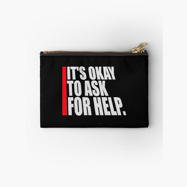 Item preview, It's Okay To Ask For Help Mental Health Quote Logo designed and sold by shirt-o-mat.