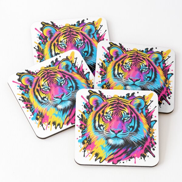 Item preview, Neon Pop Art Tiger designed and sold by Mystic Wild Studio.