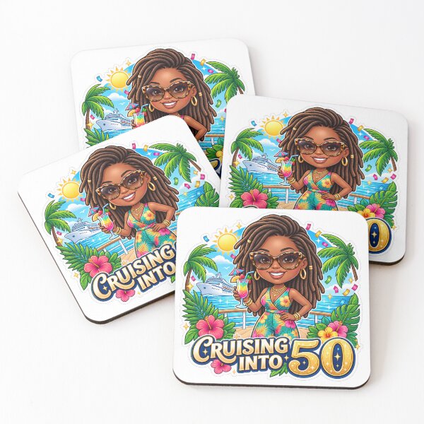 Item preview, Cruising Into 50 Tropical Birthday Cruise designed and sold by tonyartprints.