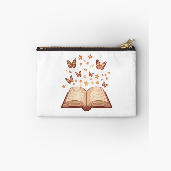 Item preview, Open Magic Book With Flying Butterflies And Stars Aesthetic Reader Sticker designed and sold by NEL-BOX.