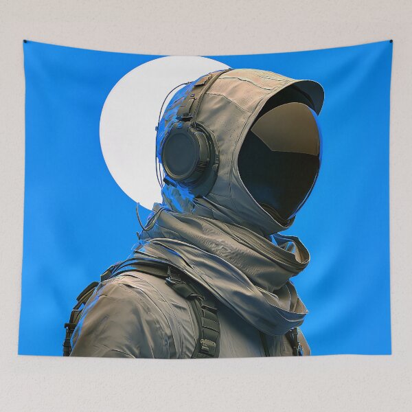 Item preview, Alien Astronaut Under Crescent Moon designed and sold by DEC02.