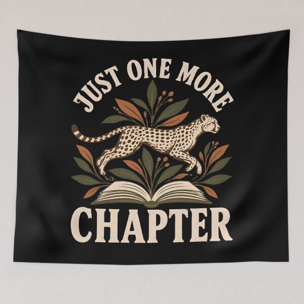 Item preview, Just One More Chapter Minimalist Cheetah Botanical Book Gifts designed and sold by LeSoniPapaPrint.