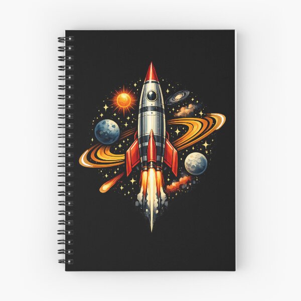 Item preview, Retro rocket for deep space exploration designed and sold by Daily Quirk.