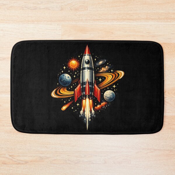 Item preview, Retro rocket for deep space exploration designed and sold by Daily Quirk.