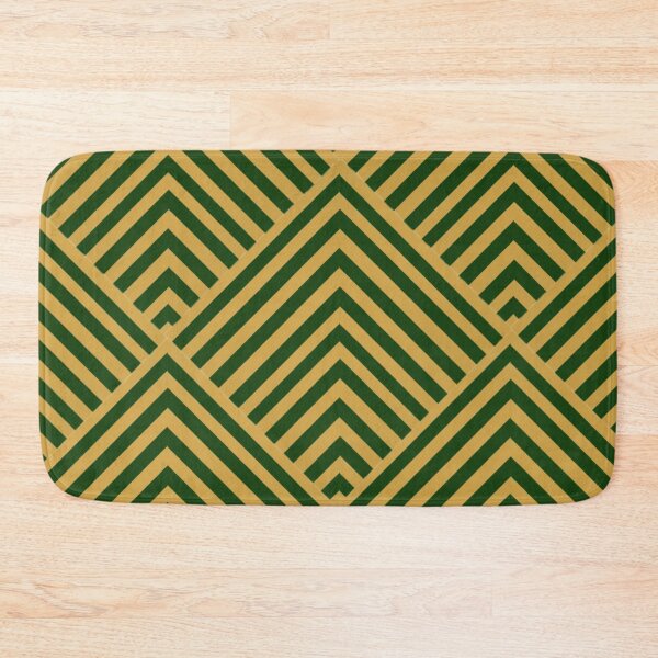 Item preview, Gold Green Quiet Luxury Art Deco Diamond Geometric Pattern  designed and sold by Licorice Moon.