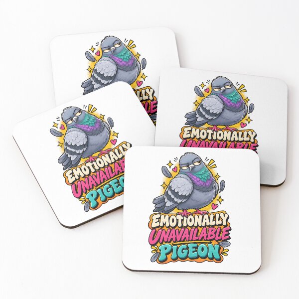 Item preview, Emotionally Unavailable Pigeon Funny Bird Meme designed and sold by tonyartprints.