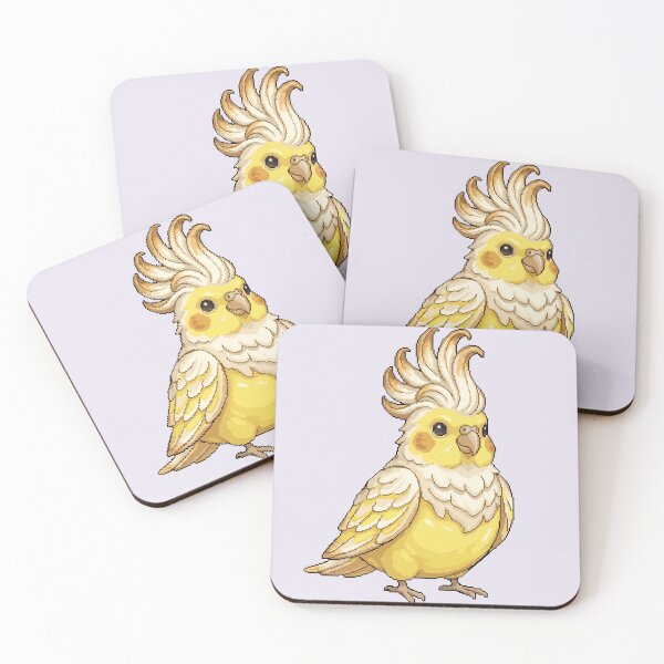Item preview, Lemon Meringue Cockatiel Dessert Familiar designed and sold by PixelBrujeria.