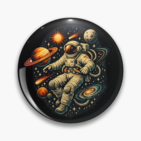 Item preview, Vintage astronaut floating in space designed and sold by Daily Quirk.