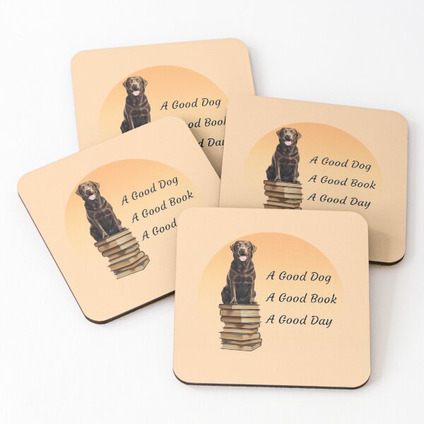 Item preview, Chocolate Labrador Dog Lover - Book Lover designed and sold by TherezaDesign.
