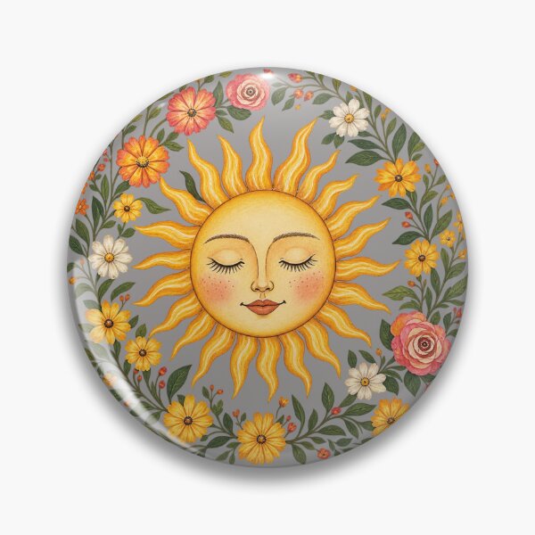 Item preview, Celestial Boho Spiritual Sun Floral Garden  designed and sold by NaniLoom.