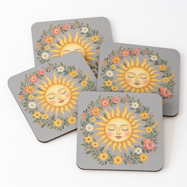 Item preview, Celestial Boho Spiritual Sun Floral Garden  designed and sold by NaniLoom.