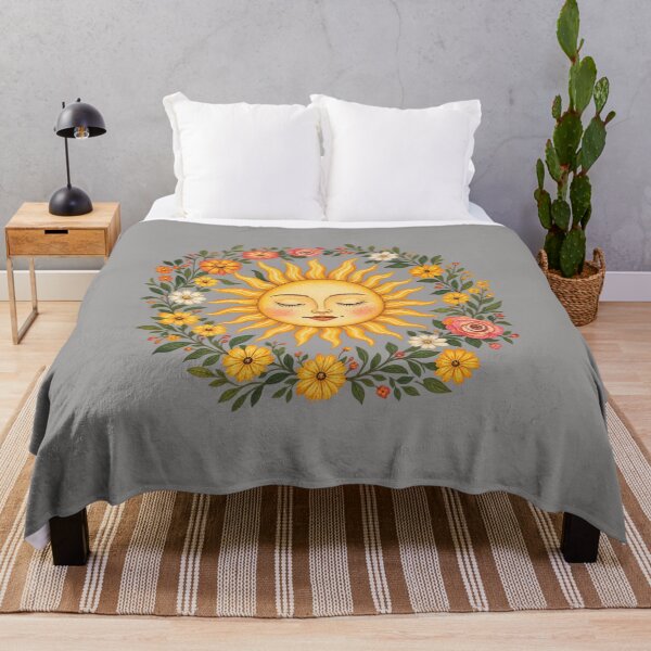 Item preview, Celestial Boho Spiritual Sun Floral Garden designed and sold by NaniLoom.