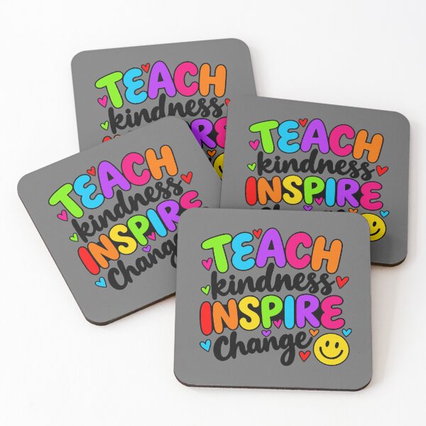 Item preview, teach kindness inspire change happy rainbow designed and sold by OCD_JESSICA.