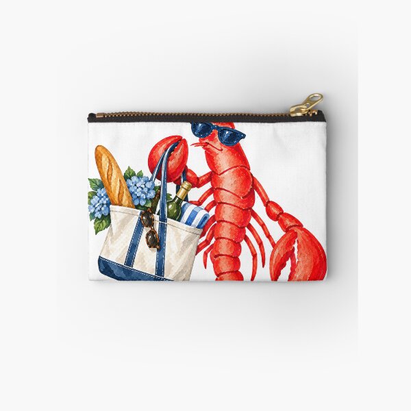 Item preview, Louie the Lobster Carrying a Boat and Tote designed and sold by saltyhydrangea.