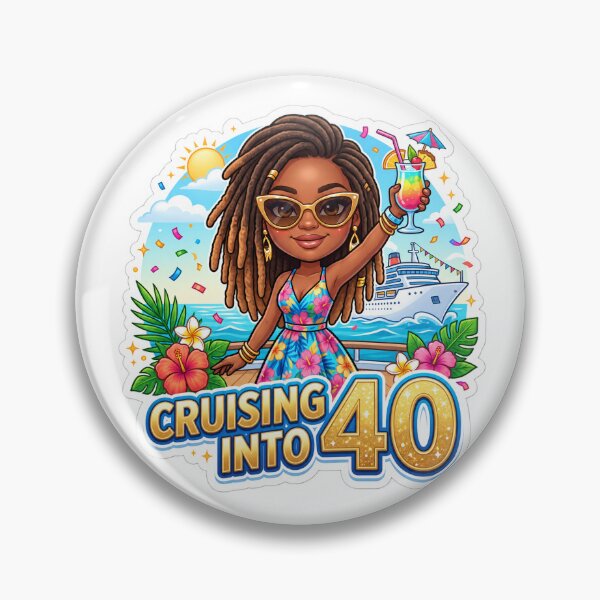 Item preview, Cruising Into 40 – Tropical 40th Birthday Cruise designed and sold by tonyartprints.