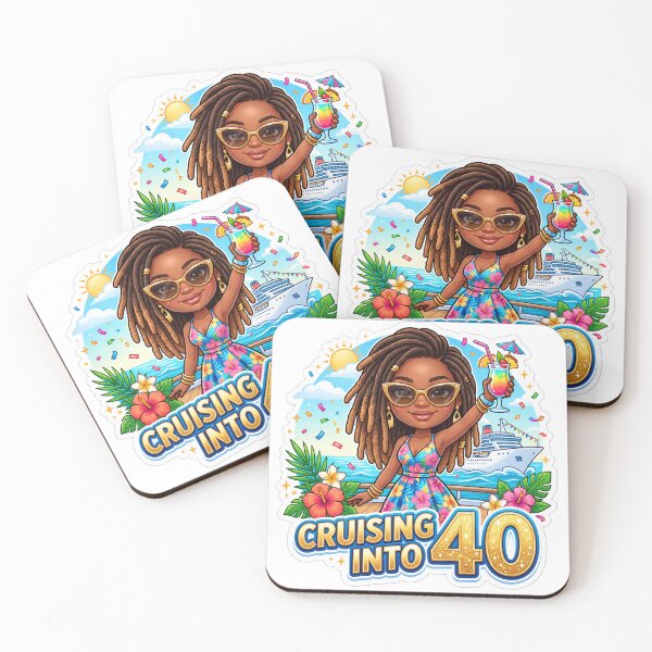 Item preview, Cruising Into 40 – Tropical 40th Birthday Cruise designed and sold by tonyartprints.