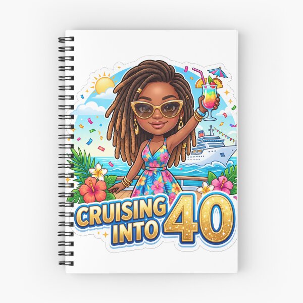 Item preview, Cruising Into 40 – Tropical 40th Birthday Cruise designed and sold by tonyartprints.