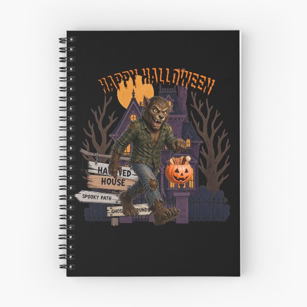 Item preview, Werewolf Trick or Treat – Funny Happy Halloween Monster Art designed and sold by Classic Chaos Creations.