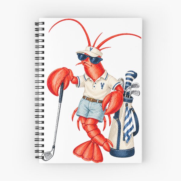 Item preview, Louie the Lobster Playing Golf designed and sold by saltyhydrangea.
