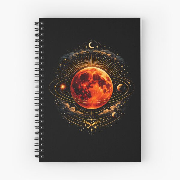 Item preview, Blood moon during the total lunar eclipse designed and sold by Daily Quirk.