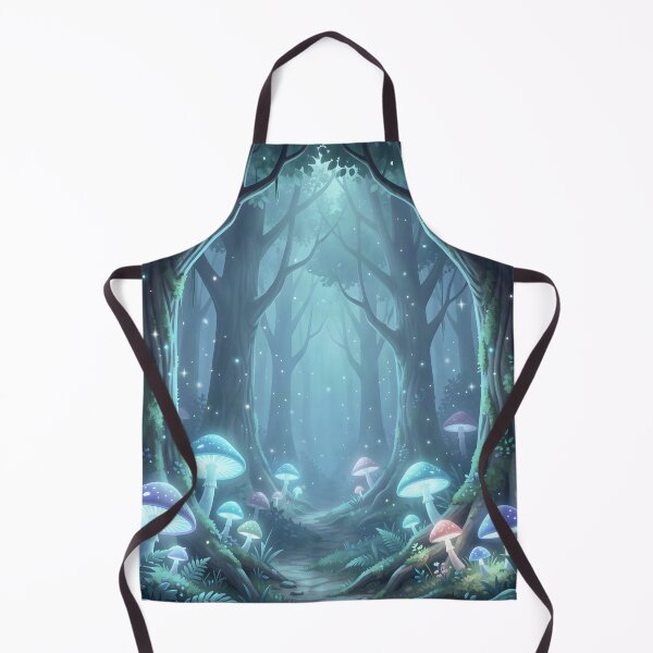 Item preview, Haunted Woods glimmer with Magic and Glowing Mushrooms designed and sold by Fanta-sticky.