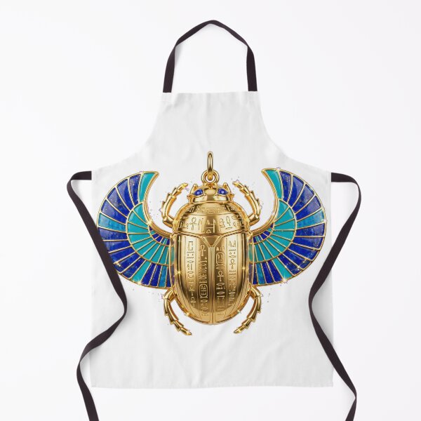 Item preview, Egyptian Lapis & Turquoise Scarab | 3D Pharaonic Beetle Amulet | Hieroglyphic Gold Scarab Jewelry Clip Art designed and sold by HoMya.
