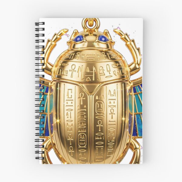 Item preview, Egyptian Lapis & Turquoise Scarab | 3D Pharaonic Beetle Amulet | Hieroglyphic Gold Scarab Jewelry Clip Art designed and sold by HoMya.