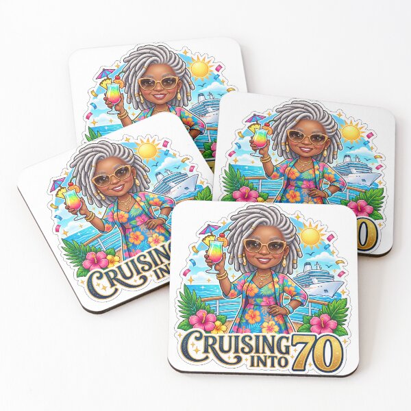 Item preview, Cruising Into 70 Tropical 70th Birthday Cruise designed and sold by tonyartprints.