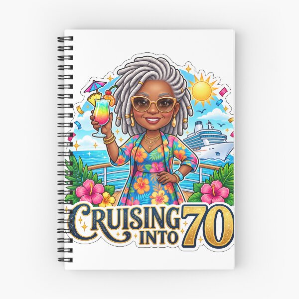 Item preview, Cruising Into 70 Tropical 70th Birthday Cruise designed and sold by tonyartprints.