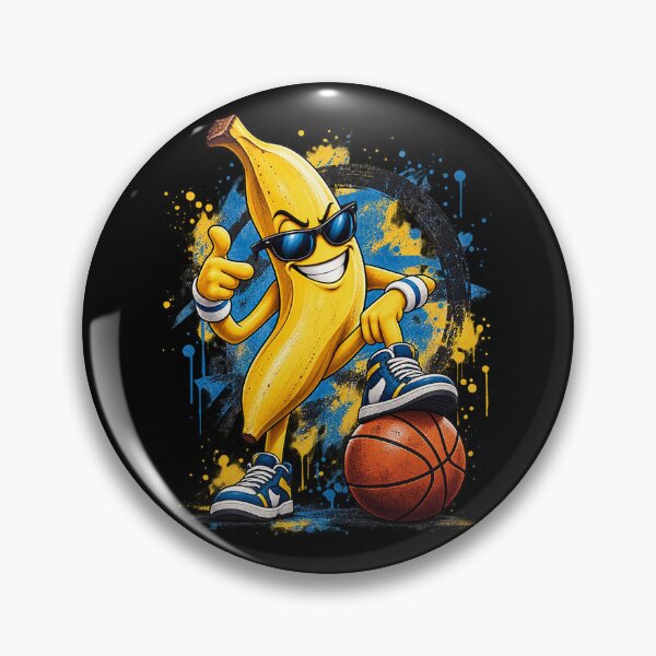 Item preview, Basketball Banana – Funny Sports Mascot designed and sold by TroviTutto.