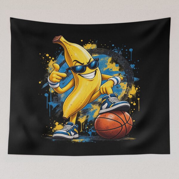 Item preview, Basketball Banana – Funny Sports Mascot designed and sold by TroviTutto.