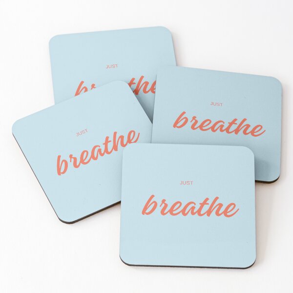 Item preview, Just Breathe – Typographic Wordmark Wellbeing designed and sold by Kokorolab.