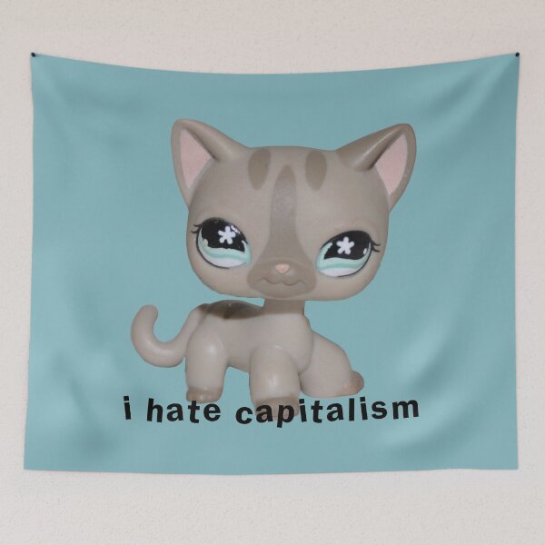 Item preview, i hate capitalism lps designed and sold by trinketgal.