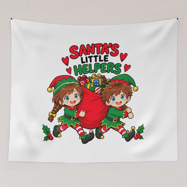 Item preview, Santas Little Helpers Funny Christmas Elf Design designed and sold by Kenzie & Co.