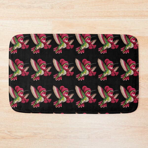 Item preview, Cute Hummingbird Wearing Pink Beanie Funny Bird Lover Cozy Winter Nature designed and sold by 76Valeria.