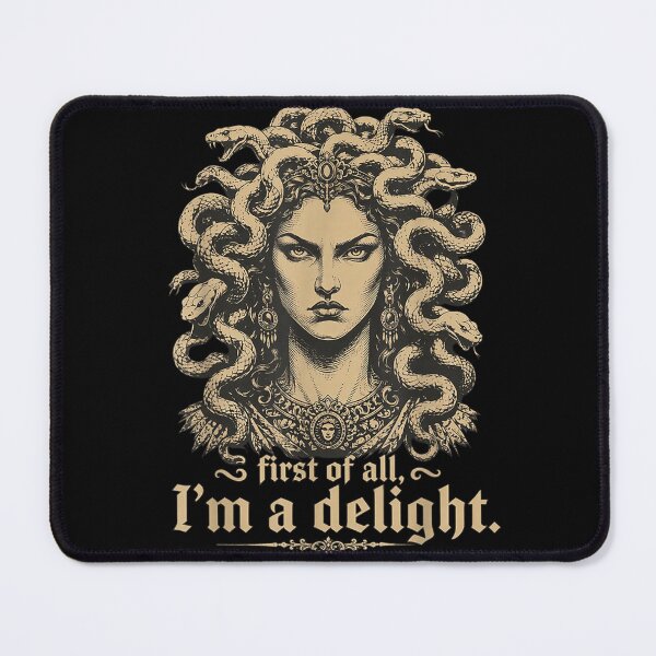 Item preview, Retro First of All I'm A Delight Medusa Gorgon Sarcastic  designed and sold by leevekaArt.