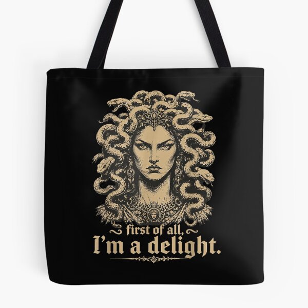 Item preview, Retro First of All I'm A Delight Medusa Gorgon Sarcastic  designed and sold by leevekaArt.