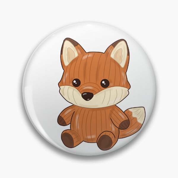 Item preview, Cozy Kawaii Fox – Woodland Spirit Digital Art Sticker designed and sold by Kanikawaii.