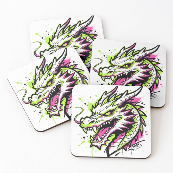 Item preview, Neon dragon head designed and sold by mixoubraw.