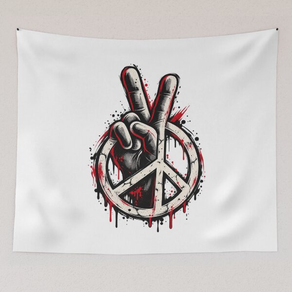 Item preview, Peace Sign Hand Grunge Street Art designed and sold by CirceRavens.