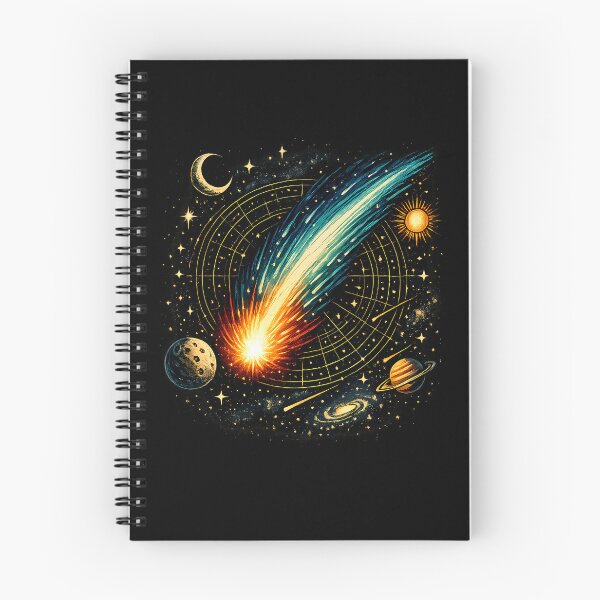 Item preview, A bright comet crosses the night sky. designed and sold by Daily Quirk.