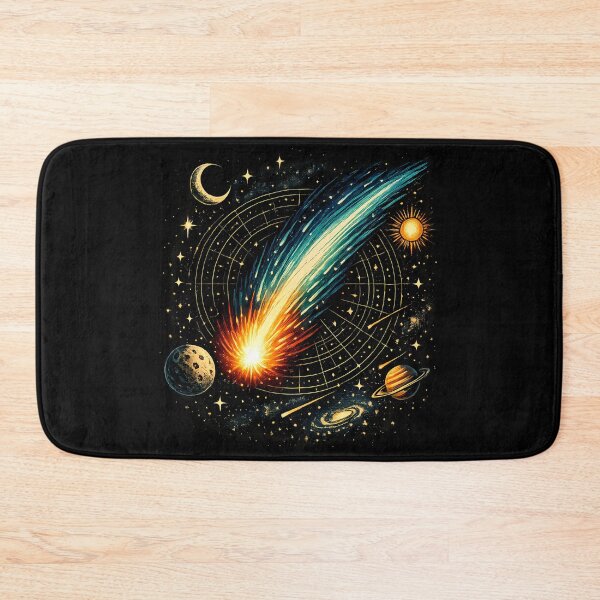 Item preview, A bright comet crosses the night sky. designed and sold by Daily Quirk.