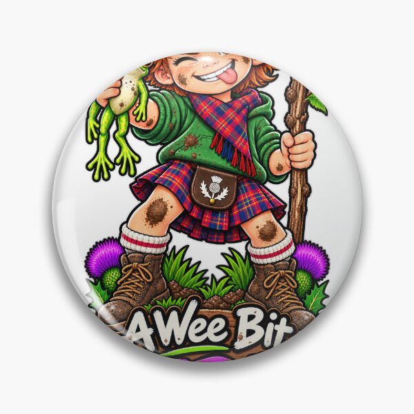 Item preview, A Wee Bit Feral T-Shirt | Wild Weans Funny Scottish Kids Design designed and sold by Thistleinkart.