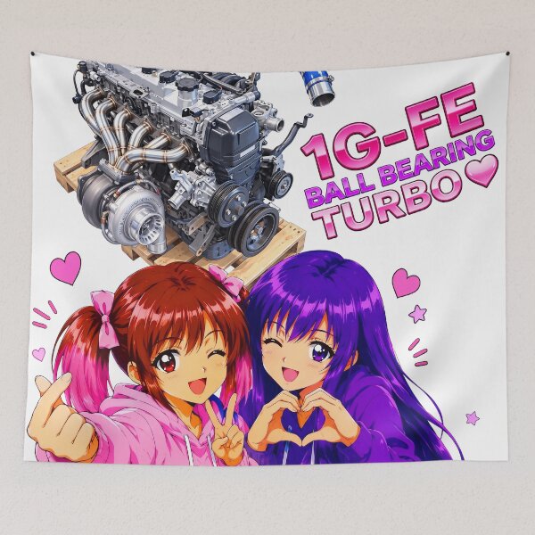Item preview, 1G-FE Ball Bearing Turbo & Kawaii Anime Girls designed and sold by AKIHABARAMOTORS.
