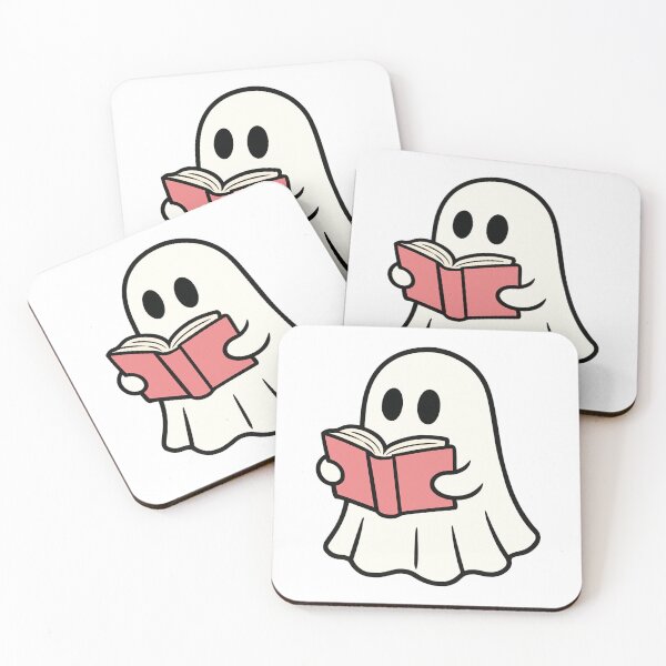 Item preview, Cute Kawaii Ghost Reading Book Spooky Cute Bookworm designed and sold by Vision Crafted.
