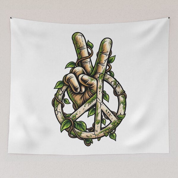 Item preview, Peace Sign Hand Grunge Street Art designed and sold by CirceRavens.