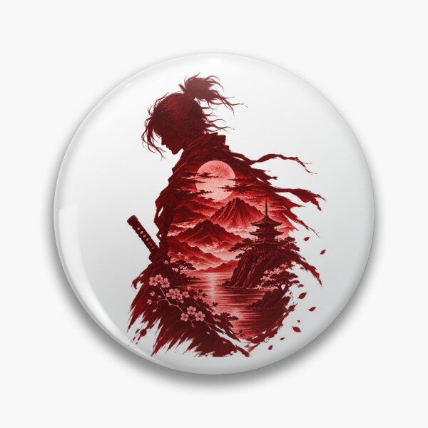 Item preview, Crimson Samurai Mountain Dreamscape designed and sold by DoobleU.