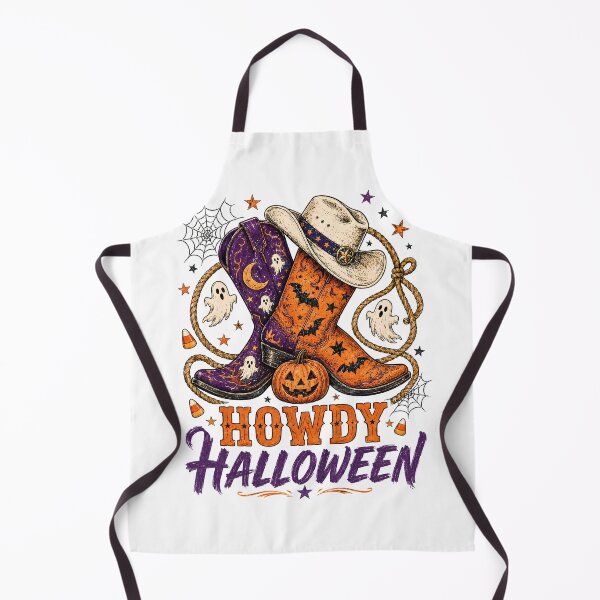 Item preview, Howdy Halloween Western Cowgirl Boots Vintage Spooky Country designed and sold by DYAFLK.